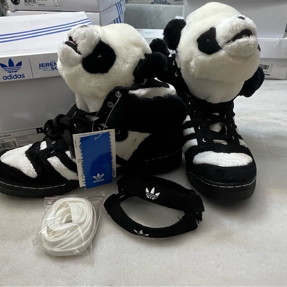 JS Panda Bear Jeremy Scott X Adidas Originals Men’s 8.5 - Picture 12 of 14